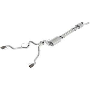 Ford F-150 Performance Exhaust - Dual Rear Exit - Ford Racing - Sport Cat-Back - Carbon Fiber - 2017